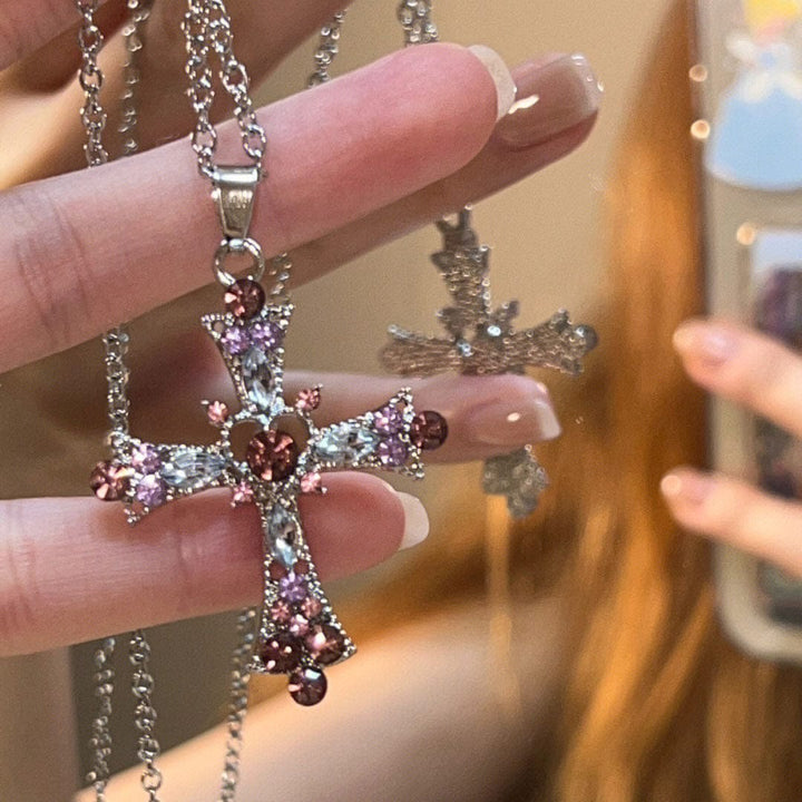 BLESSED GEMS CROSS NECKLACE
