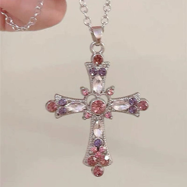 BLESSED GEMS CROSS NECKLACE