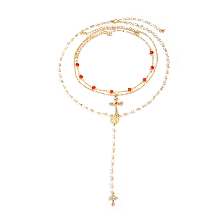 Hip Hop Diamond Cross Pendant Necklace