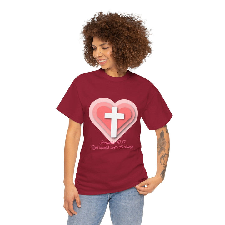 LOVE COVERS ALL WRONGS TEE