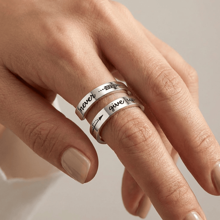 NEVER GIVE UP RING