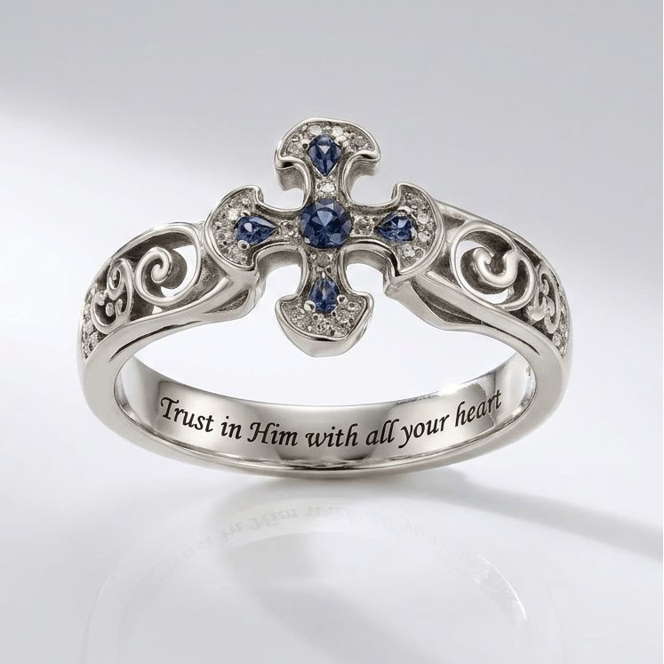 TRUST IN HIM WITH ALL YOUR HEART RING