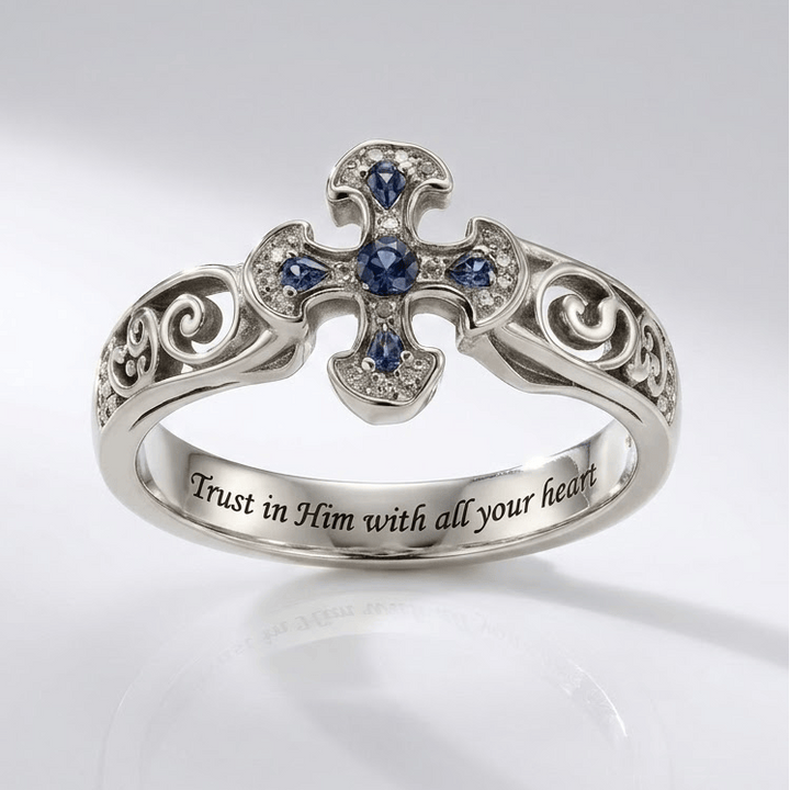 TRUST IN HIM WITH ALL YOUR HEART RING