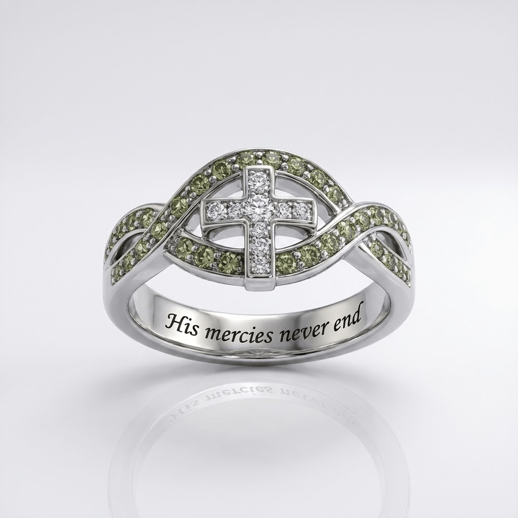 HIS MERCIES NEVER END RING