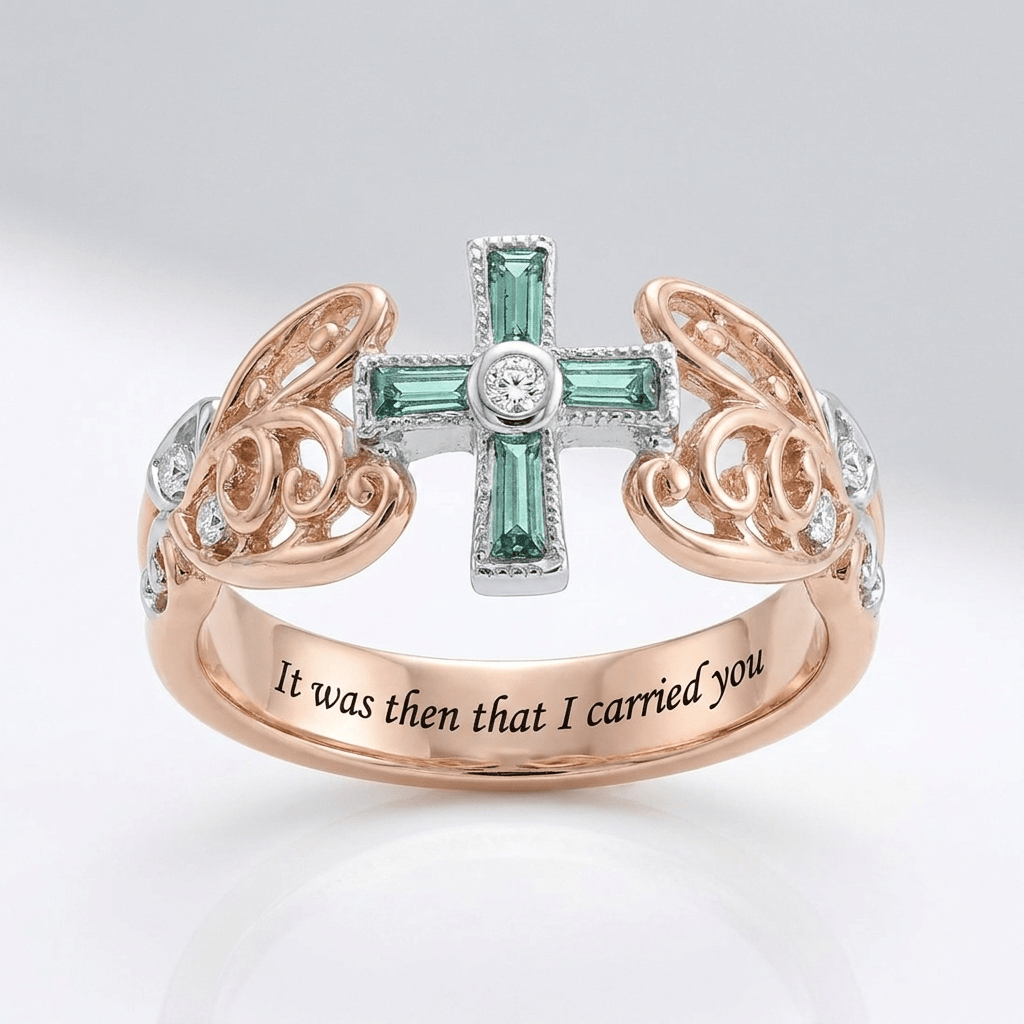 IT WAS THEN WHEN I CARRIED YOU GREEN DIAMOND RING