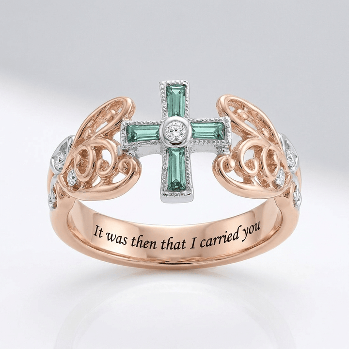 IT WAS THEN WHEN I CARRIED YOU GREEN DIAMOND RING