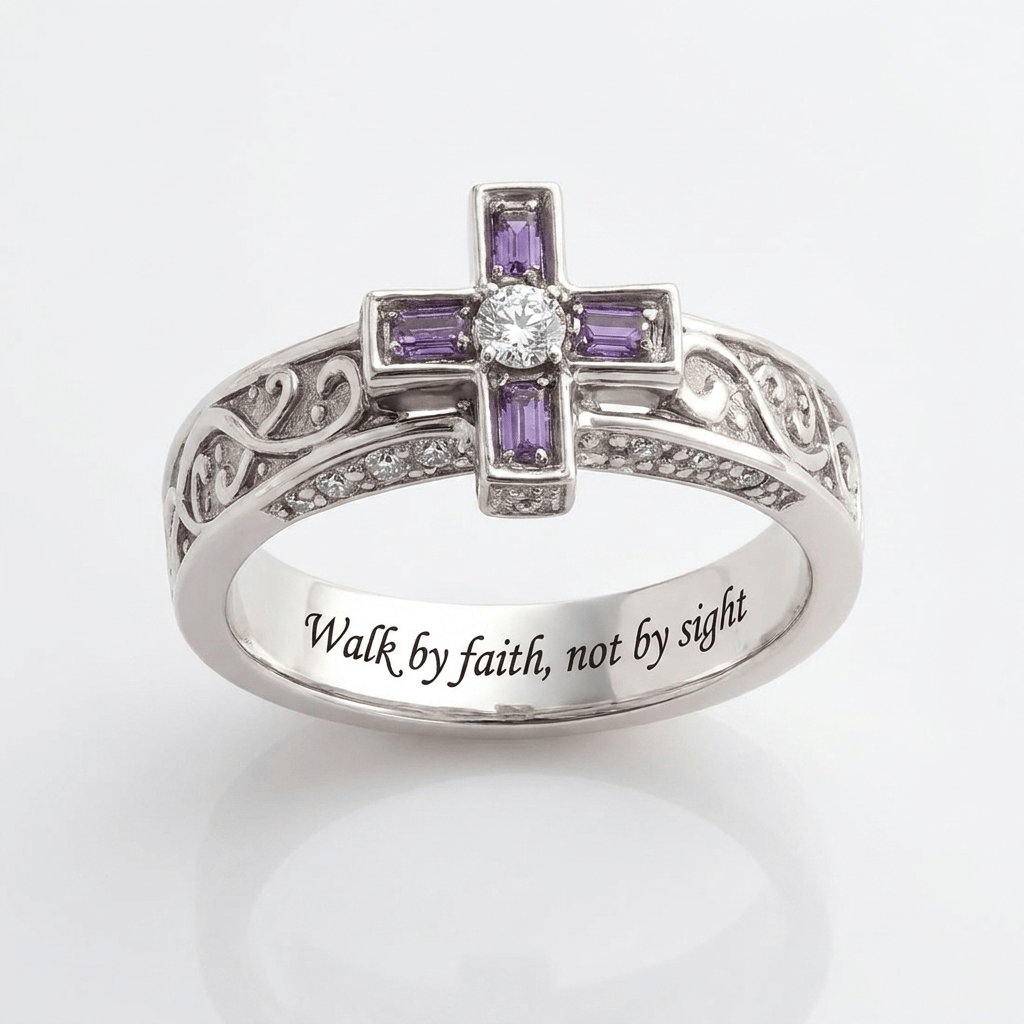 WALK BY FAITH NOT BY SIGHT RING