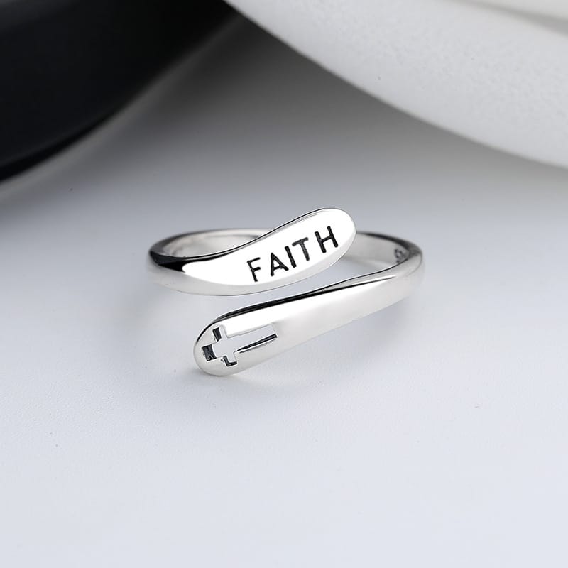 SACRED FAITH RING - (ADJUSTABLE)