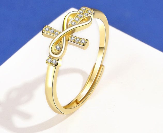 Simple Diamond Cross Ring