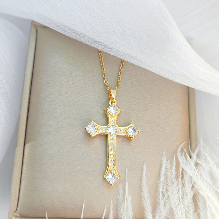 LUXURY LIGHT CROSS NECKLACE