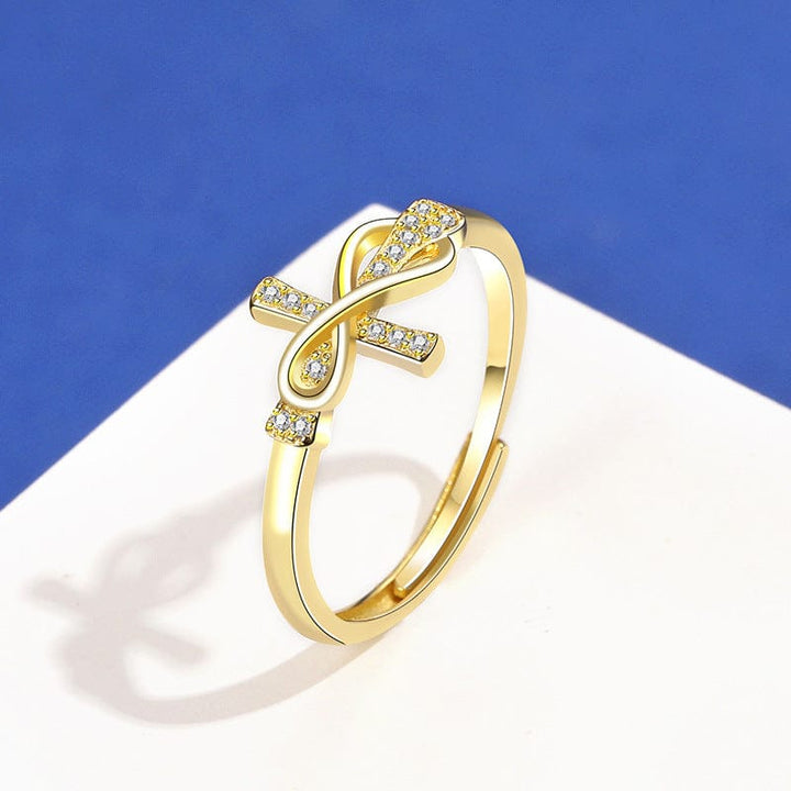 Simple Diamond Cross Ring