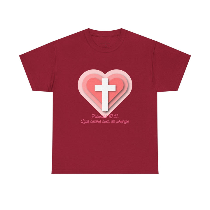 LOVE COVERS ALL WRONGS TEE
