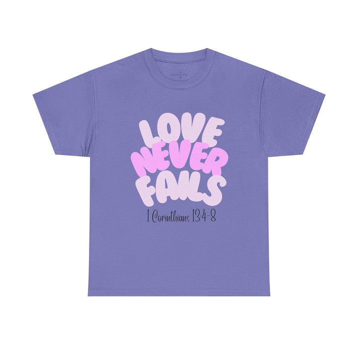 LOVE NEVER FAILS TEE