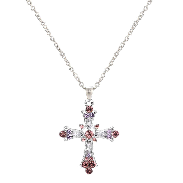 BLESSED GEMS CROSS NECKLACE
