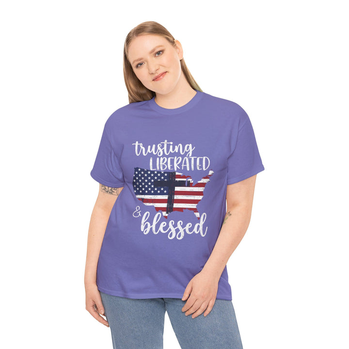 LIBERATED AND BLESSED TEE