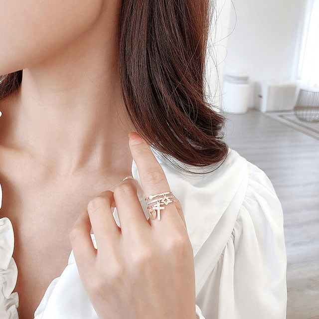 bu duplicated Cross Ring Multi-layer Opening