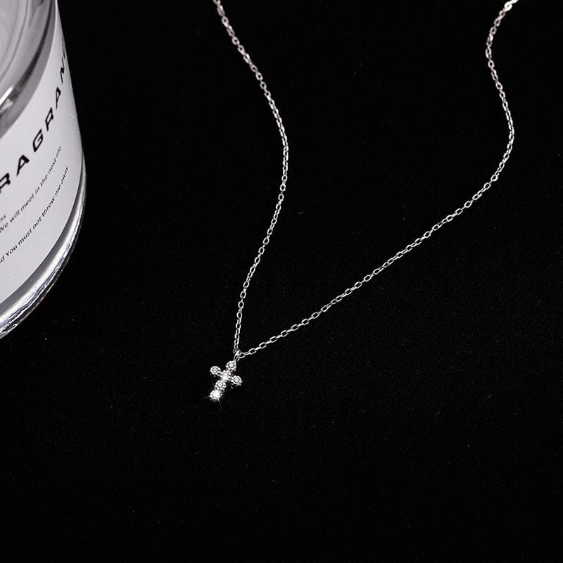 Simple Mini Cross Necklace Clavicle Chain