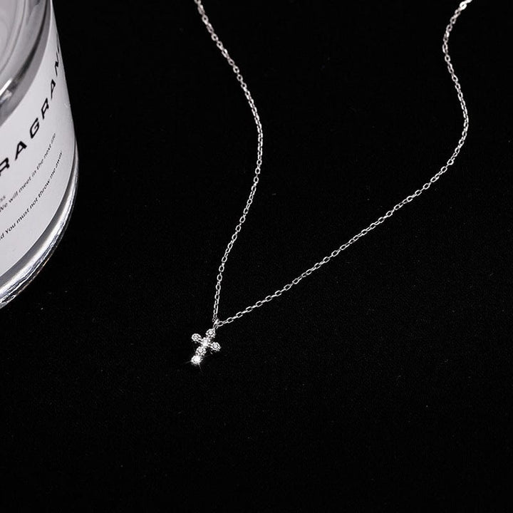Simple Mini Cross Necklace Clavicle Chain