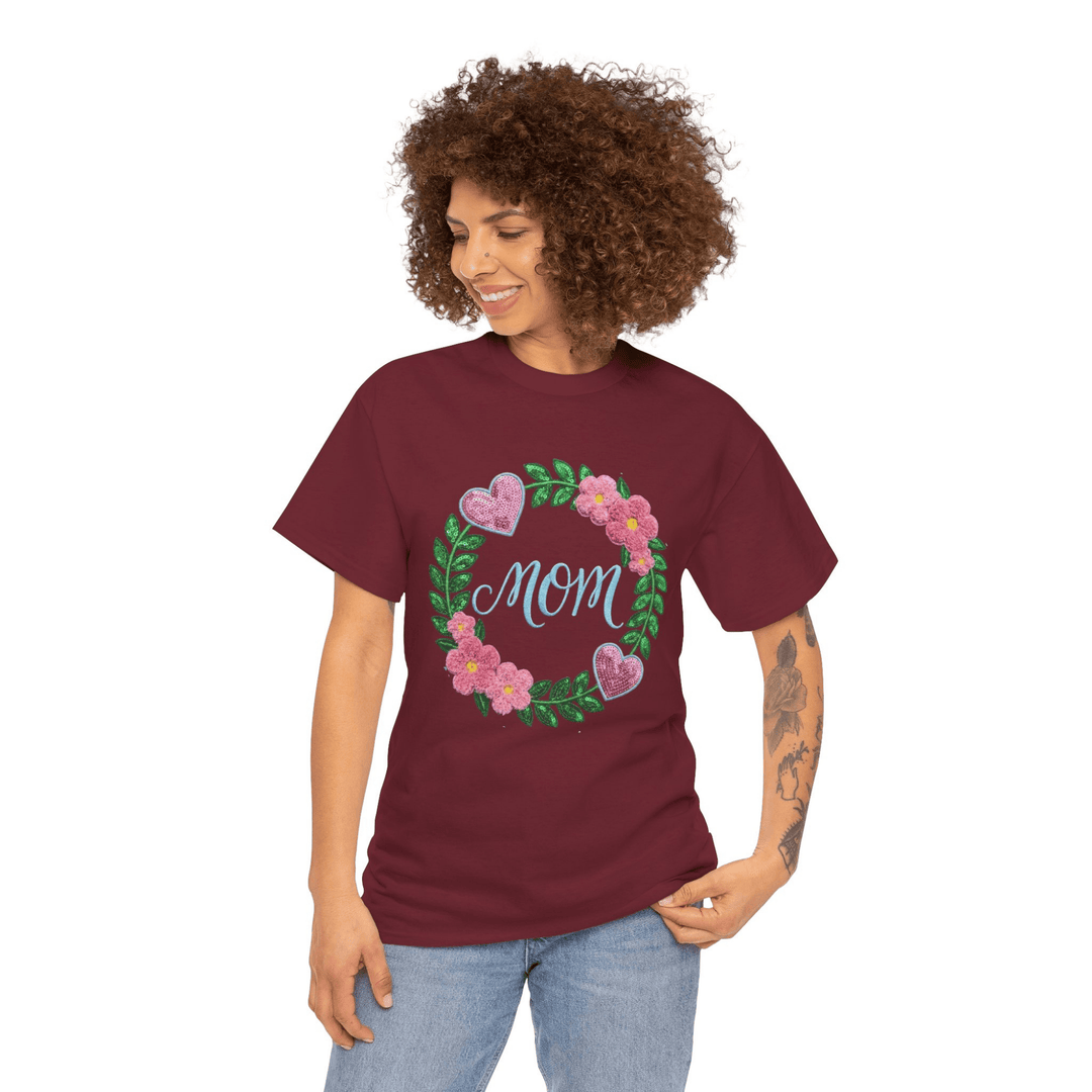 FLOWERS &amp; MOM TEE