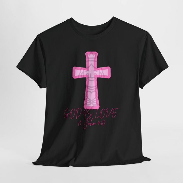 PINK CROSS TEE