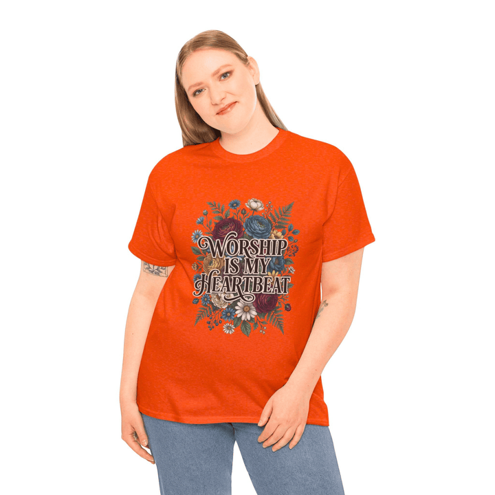 WORSHIP IS MY HEARTBEAT TEE
