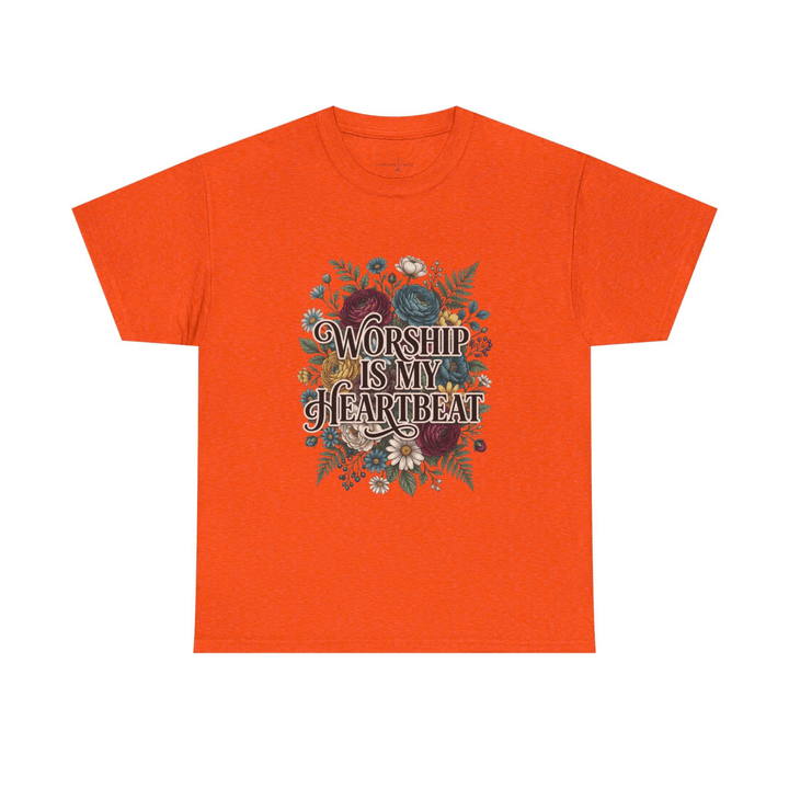 WORSHIP IS MY HEARTBEAT TEE