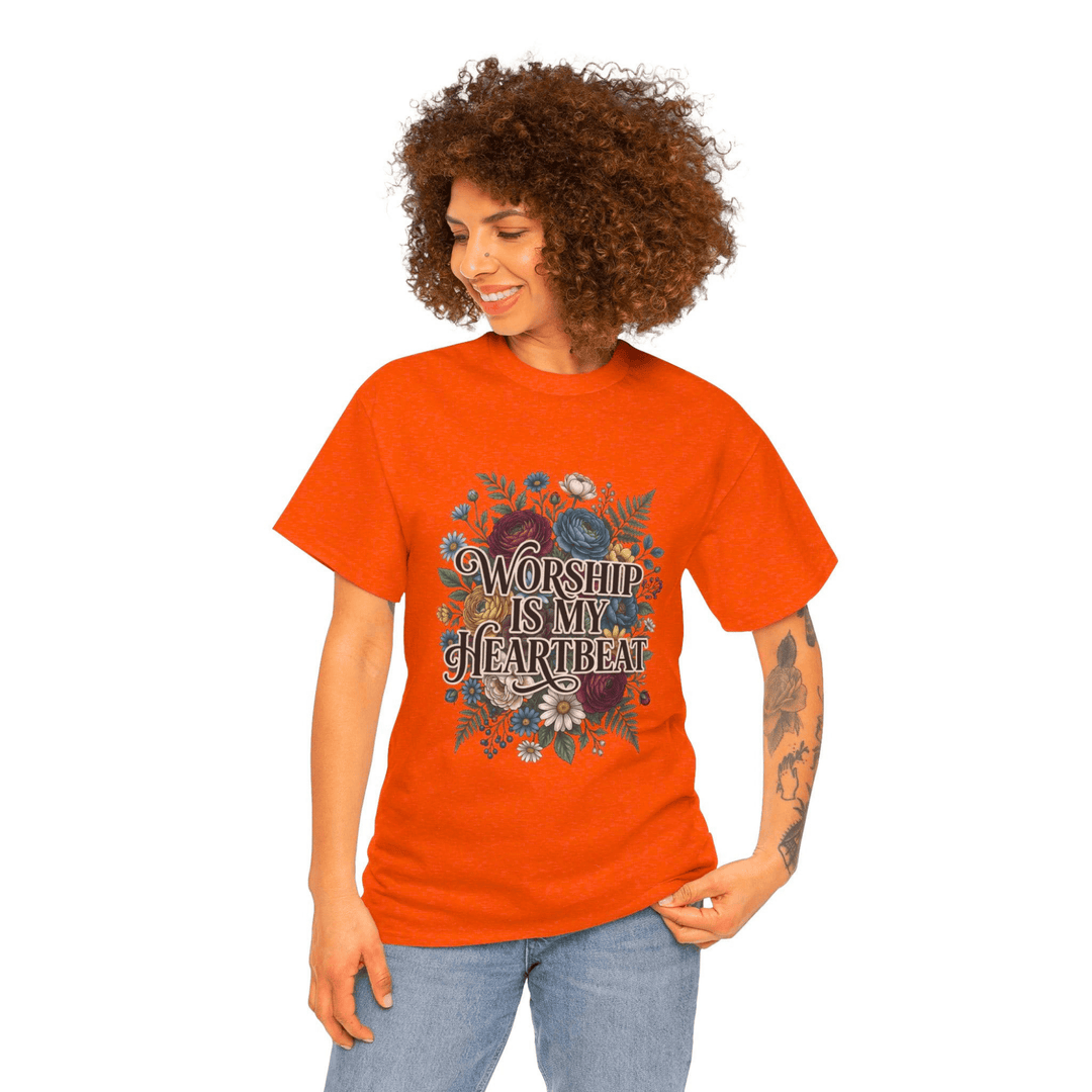 WORSHIP IS MY HEARTBEAT TEE