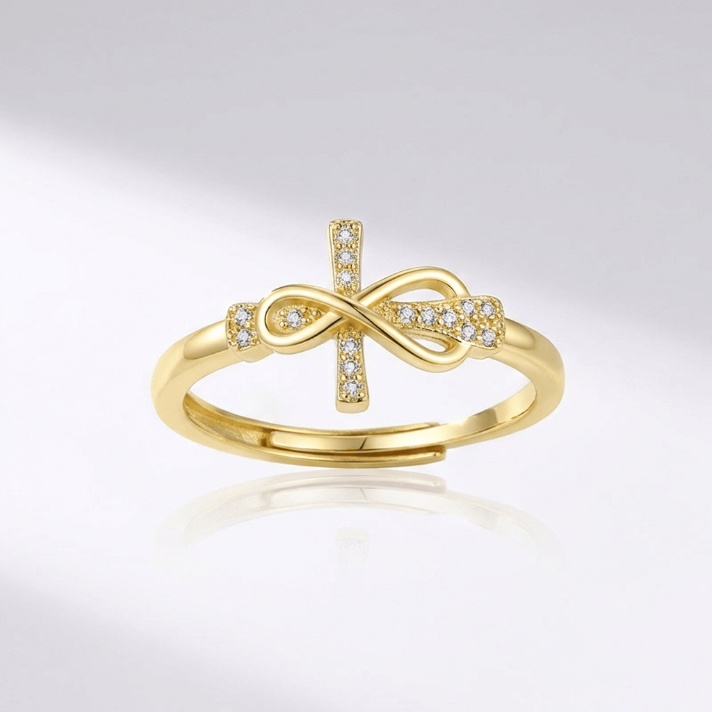 Simple Diamond Cross Ring