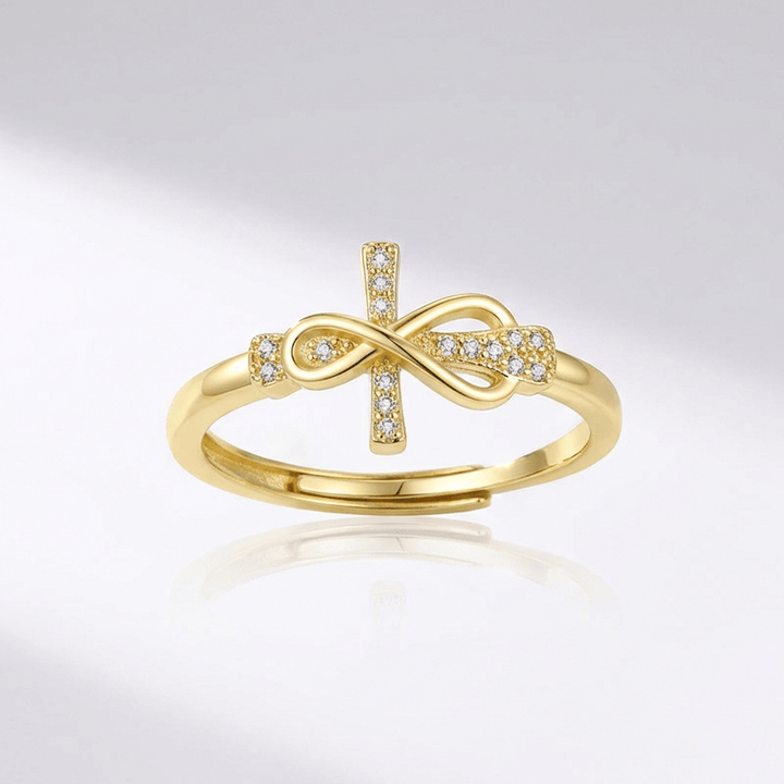 Simple Diamond Cross Ring