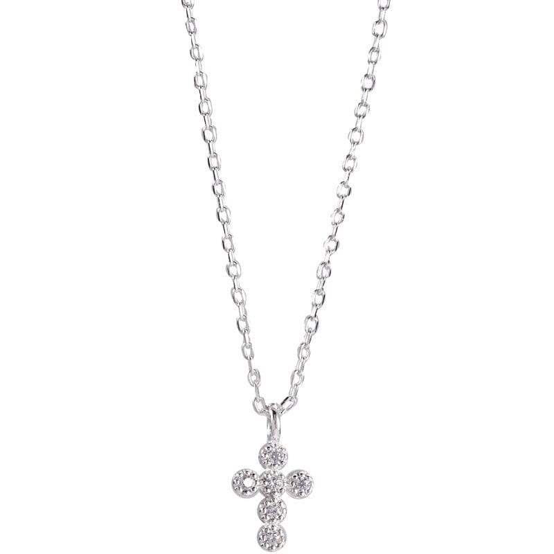 Simple Mini Cross Necklace Clavicle Chain