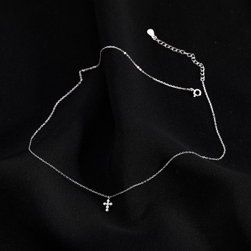 Simple Mini Cross Necklace Clavicle Chain