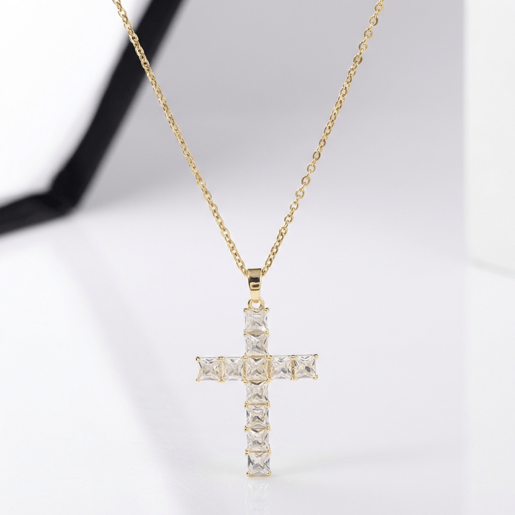 LUXURY LIGHT CROSS NECKLACE