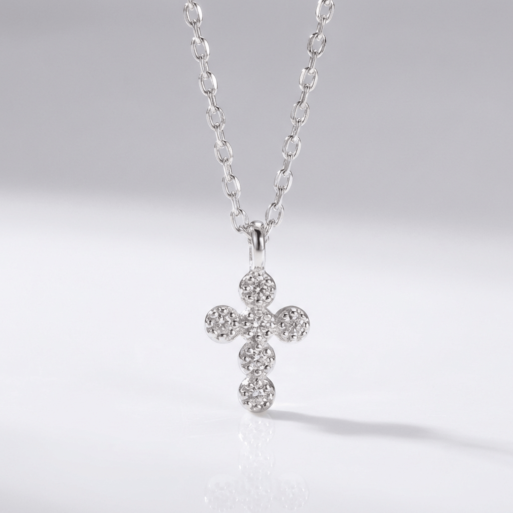 Simple Mini Cross Necklace Clavicle Chain