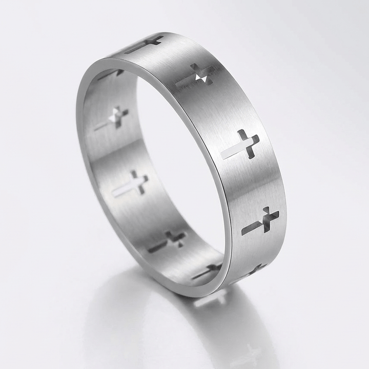 Cut Out Cross Ring