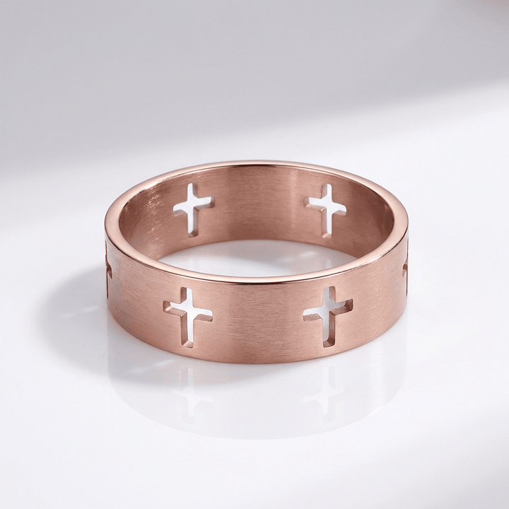 Cut Out Cross Ring