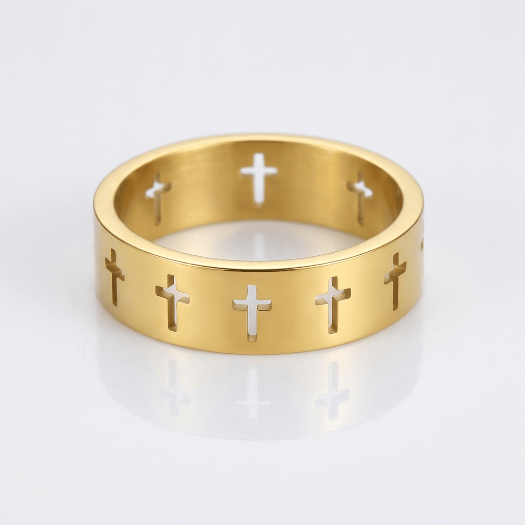 Cut Out Cross Ring