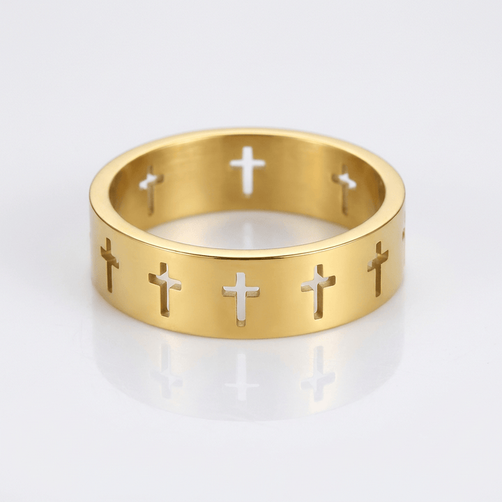 Cut Out Cross Ring